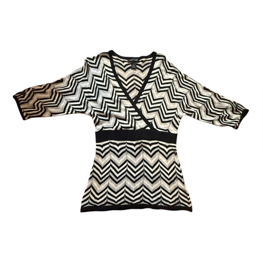 White House Black Market Chevron Sheer Sweater, SZ Small, Never Worn, So Chic!